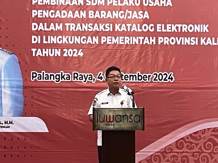 Asisten Ekbang Buka Pembinaan SDM Pelaku Usaha Pengadaan Barang/Jasa dalam Transaksi Katalog Elektronik