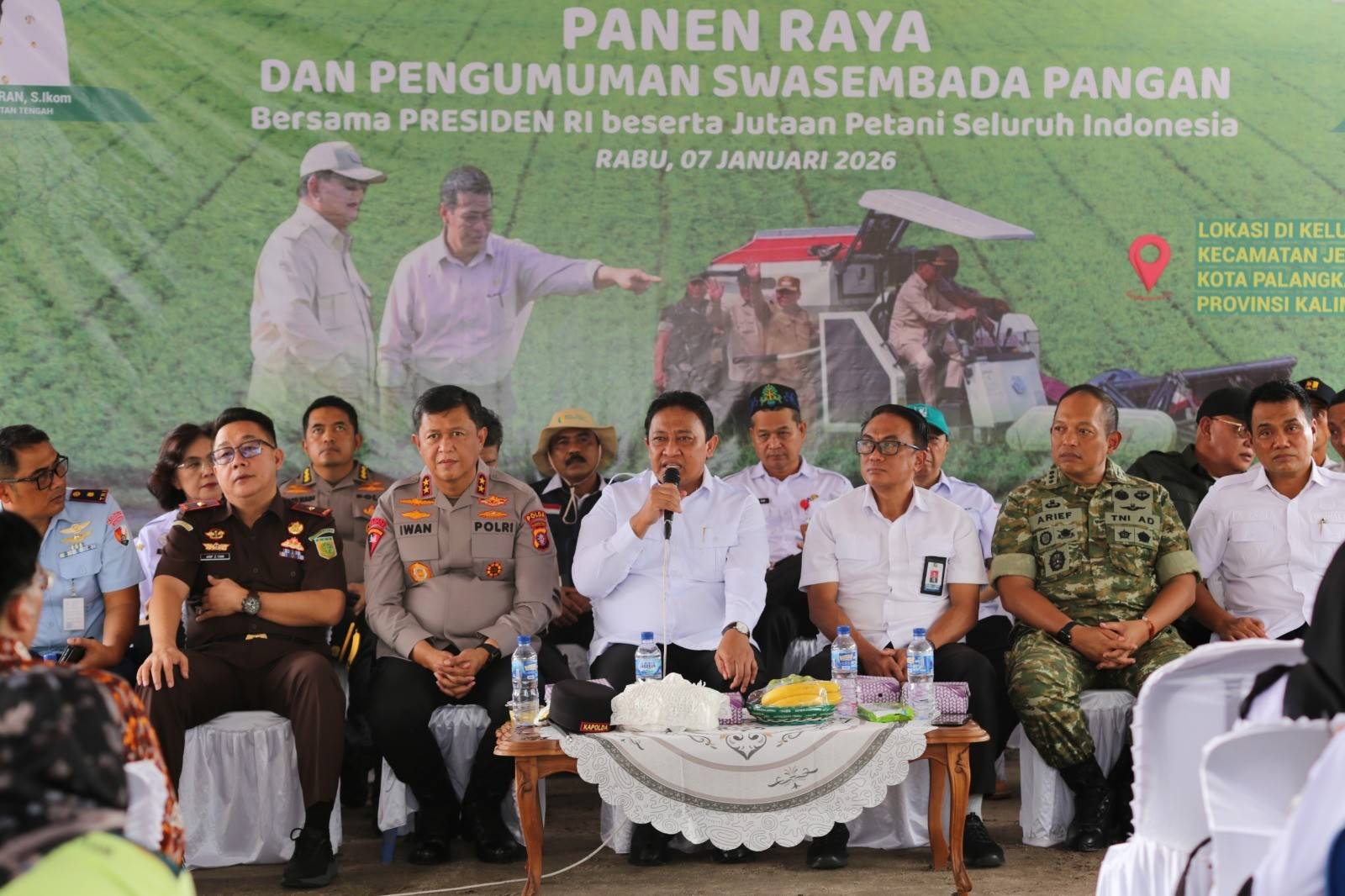 Panen Raya Sekaligus Pengumuman Swasembada Pangan Bersama Presiden RI Prabowo Subianto
