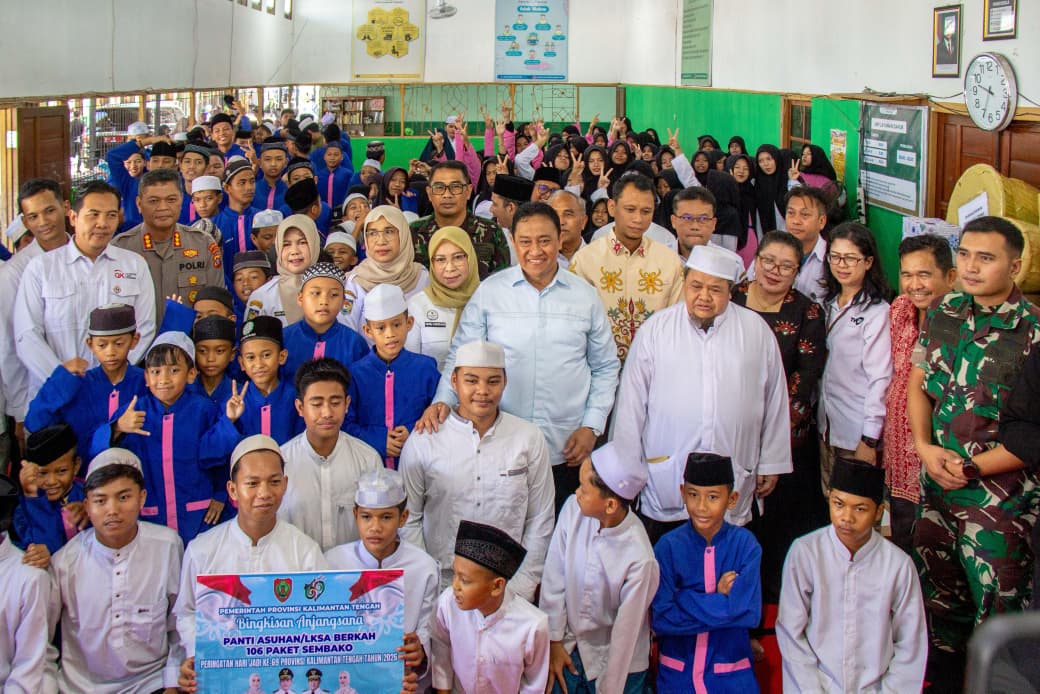 Anjangsana ke Panti Asuhan Warnai Peringatan Hari Jadi ke-69 Kalteng