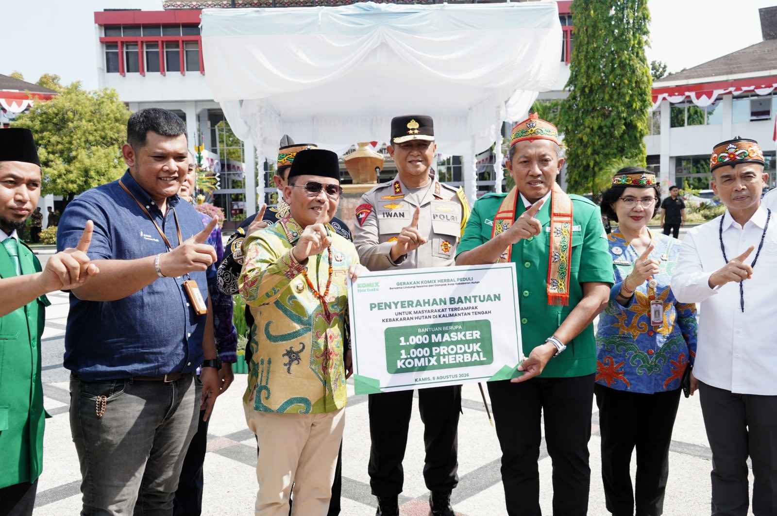 Gubernur Kalteng Agustiar Sabran Pimpin Apel Siaga Karhutla GP Ansor