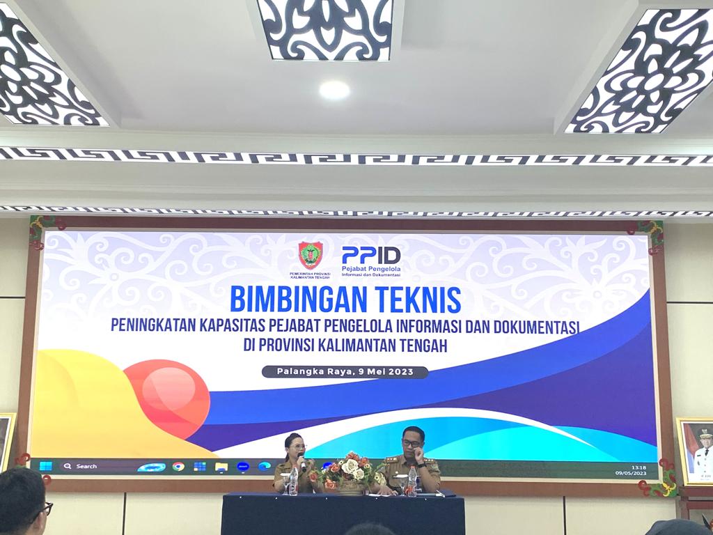 Diskominfosantik Prov. Kalteng Gelar Bimtek Peningkatan Kapasitas Pejabat Pengelola Informasi dan Dokumentasi (PPID)