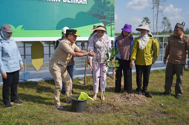 Gubernur Kalteng Agustiar Sabran Laksanakan Kegiatan Penanaman Pohon