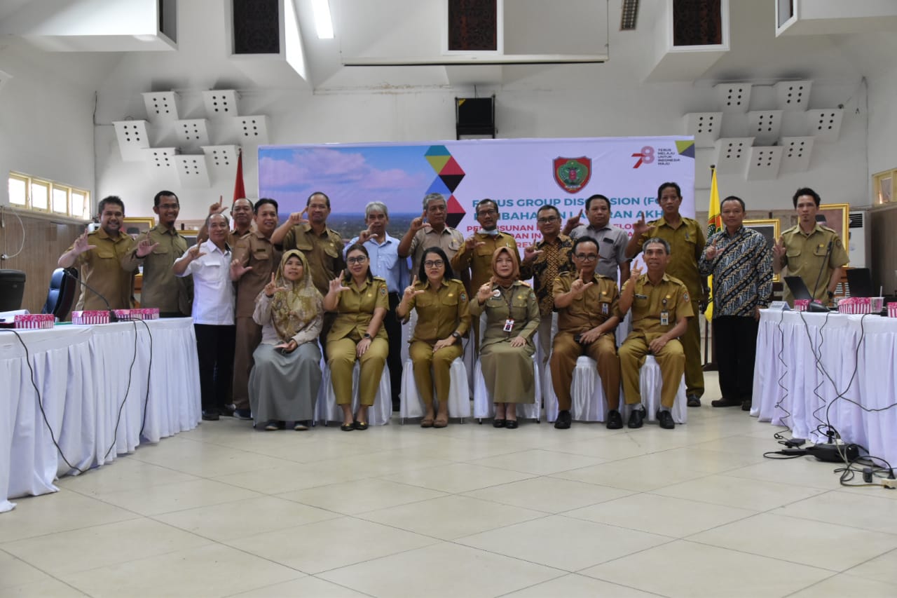 Asisten Ekbang Sri Widanarni Hadiri FGD Pembahasan Laporan Akhir Penyusunan RPDAS dan Internalisasi RPDAS, Review DAS Katingan Tahun 2023