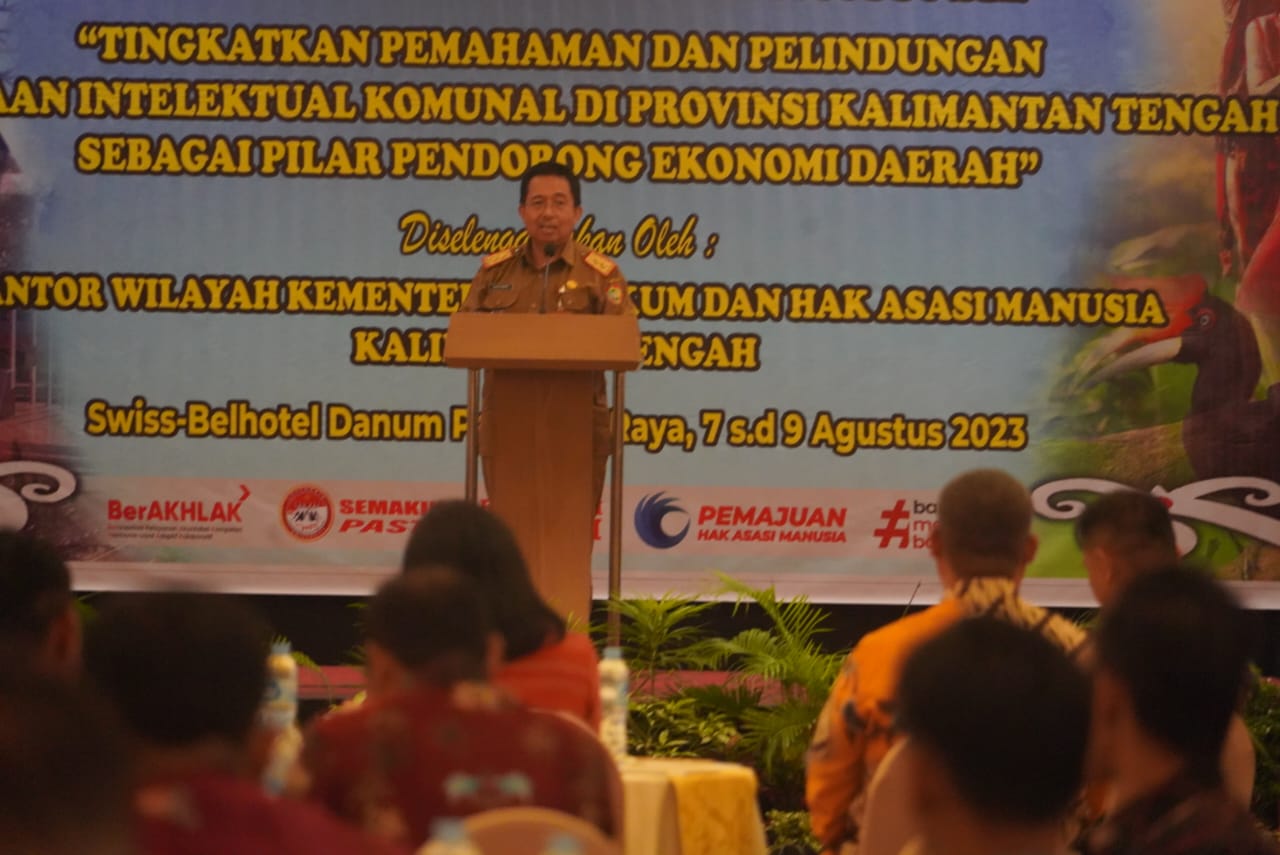 Asisten Pemkesra Kaspinor Hadiri Pembukaan Kegiatan Promosi dan Diseminasi Kekayaan Intelektual Komunal
