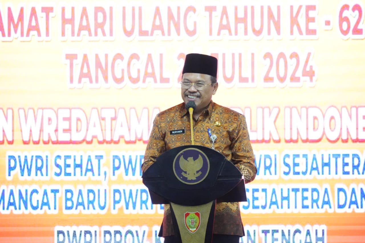 Sekda Nuryakin Hadiri Peringatan Hari Ulang Tahun PWRI ke-62 Prov. Kalteng