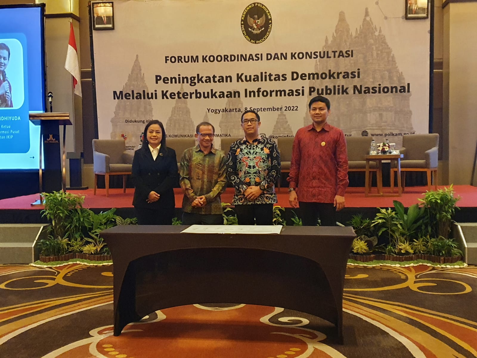 Diskominfosantik Prov. Kalteng Hadiri Pembukaan Forum Koordinasi dan Konsultasi