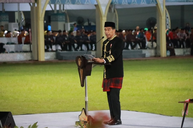 Kafilah Kalteng Ikuti Pembukaan MTQ Nasional XXX