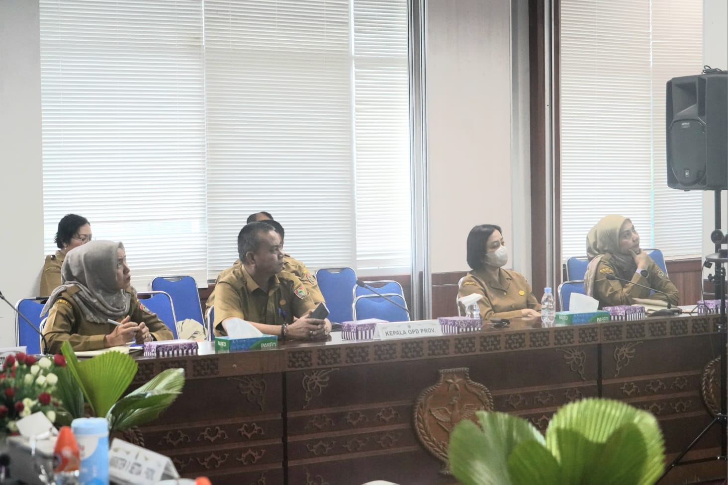 Asisten Ekbang Sri Widanarni Hadiri Rakor Pengendalian Inflasi