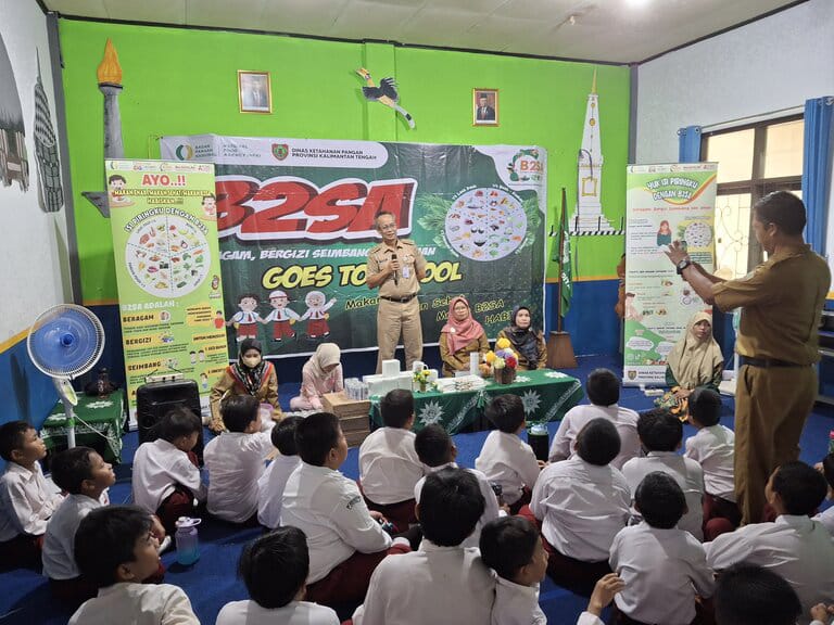 Dinas Ketahanan Pangan Prov. Kalteng Gelar Sosialisasi B2SA Goes To School