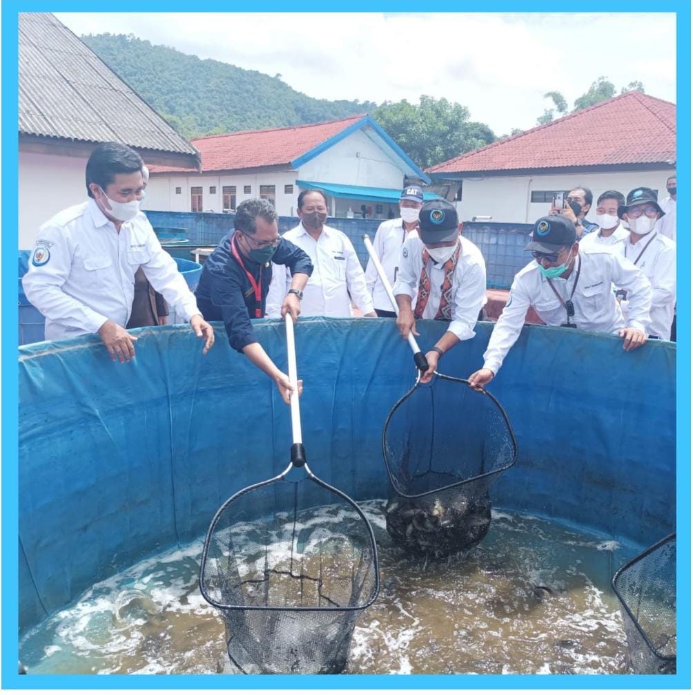 Kadislutkan Prov. Kalteng H. Darliansjah Hadiri Kegiatan Kunker Dirjen PB-KKP RI ke BPBAT Mandiangin Kalsel