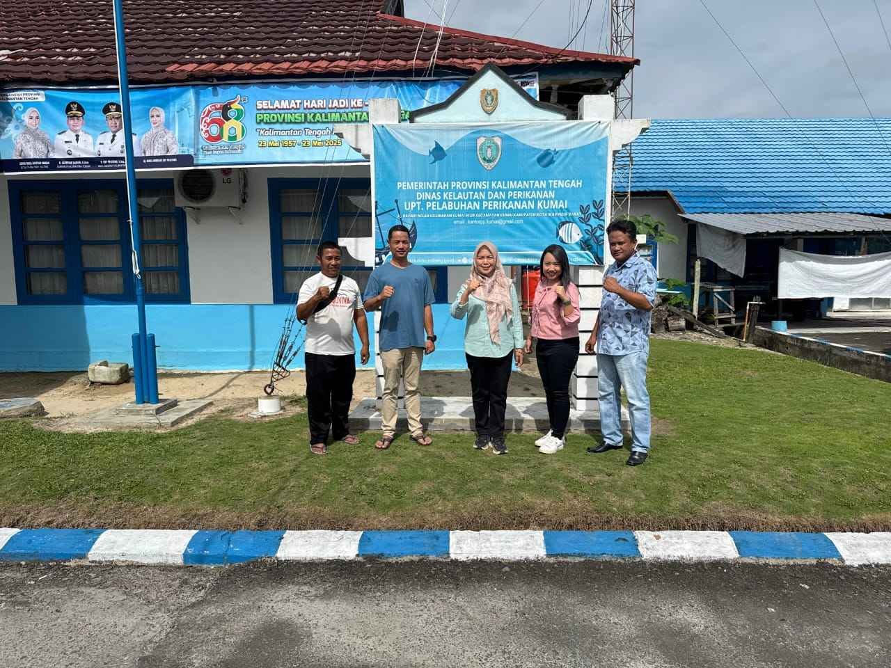 Kepala Dislutkan Prov. Kalteng Kunker ke UPT Pelabuhan Perikanan Kumai