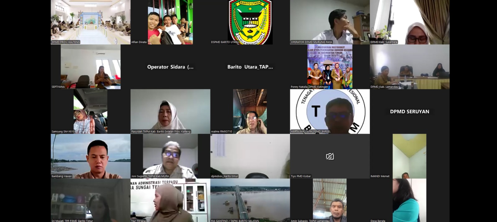 Dinas PMD Prov. Kalteng Laksanakan Rapat Progress Pengumpulan Data Desa se-Kalteng