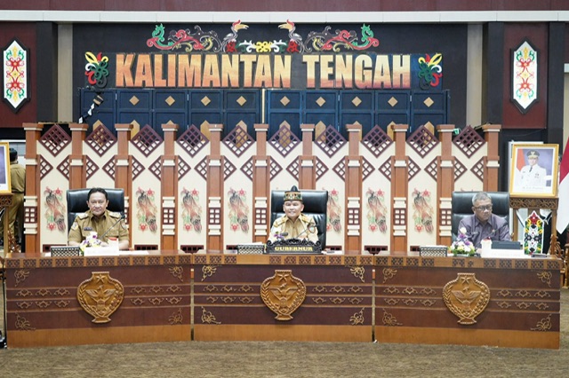 Gubernur Kalteng Agustiar Sabran Bersama Wagub Kalteng Edy Pratowo Gelar Pertemuan