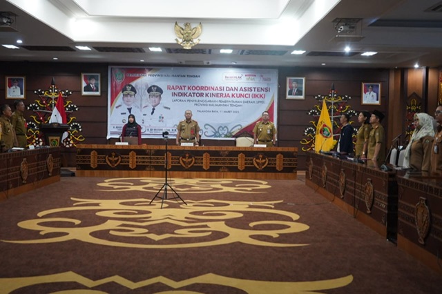 Plh. Asisten Pemkesra Maskur Buka Rakor dan Asistensi IKK LPPD Prov. Kalteng