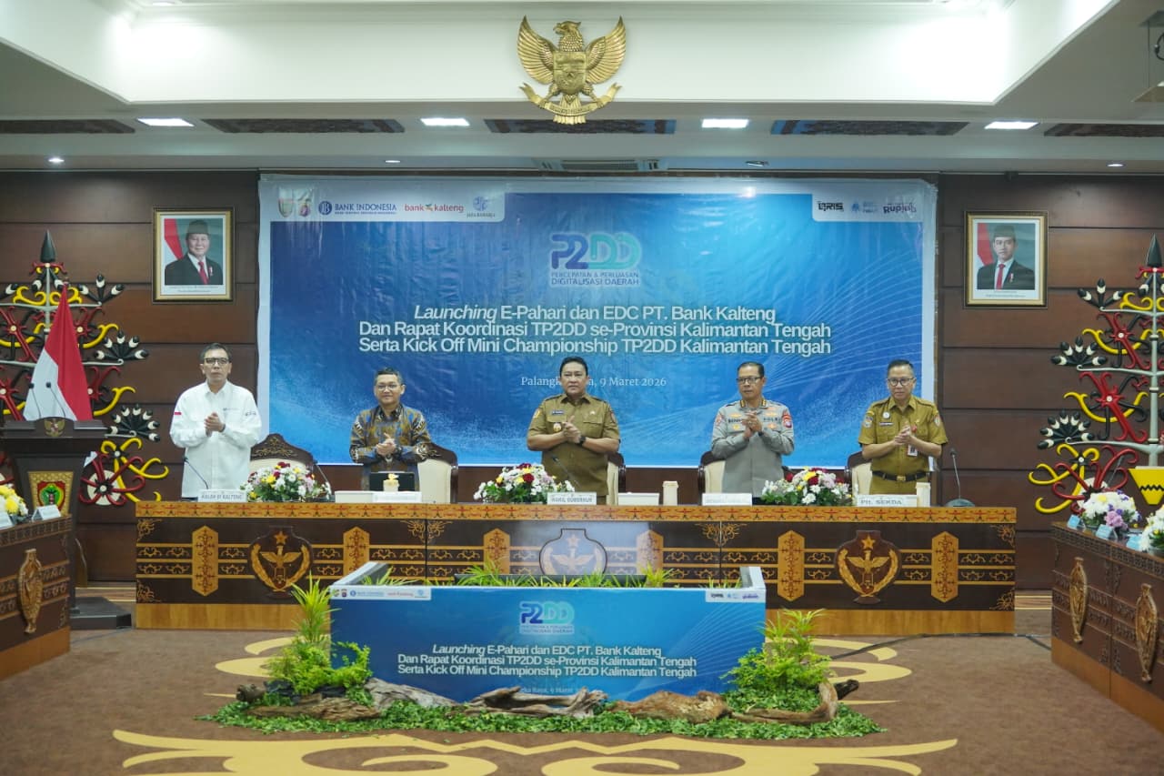 Wagub Kalteng Edy Pratowo Luncurkan Aplikasi E-Pahari dan Perangkat EDC Bank Kalteng