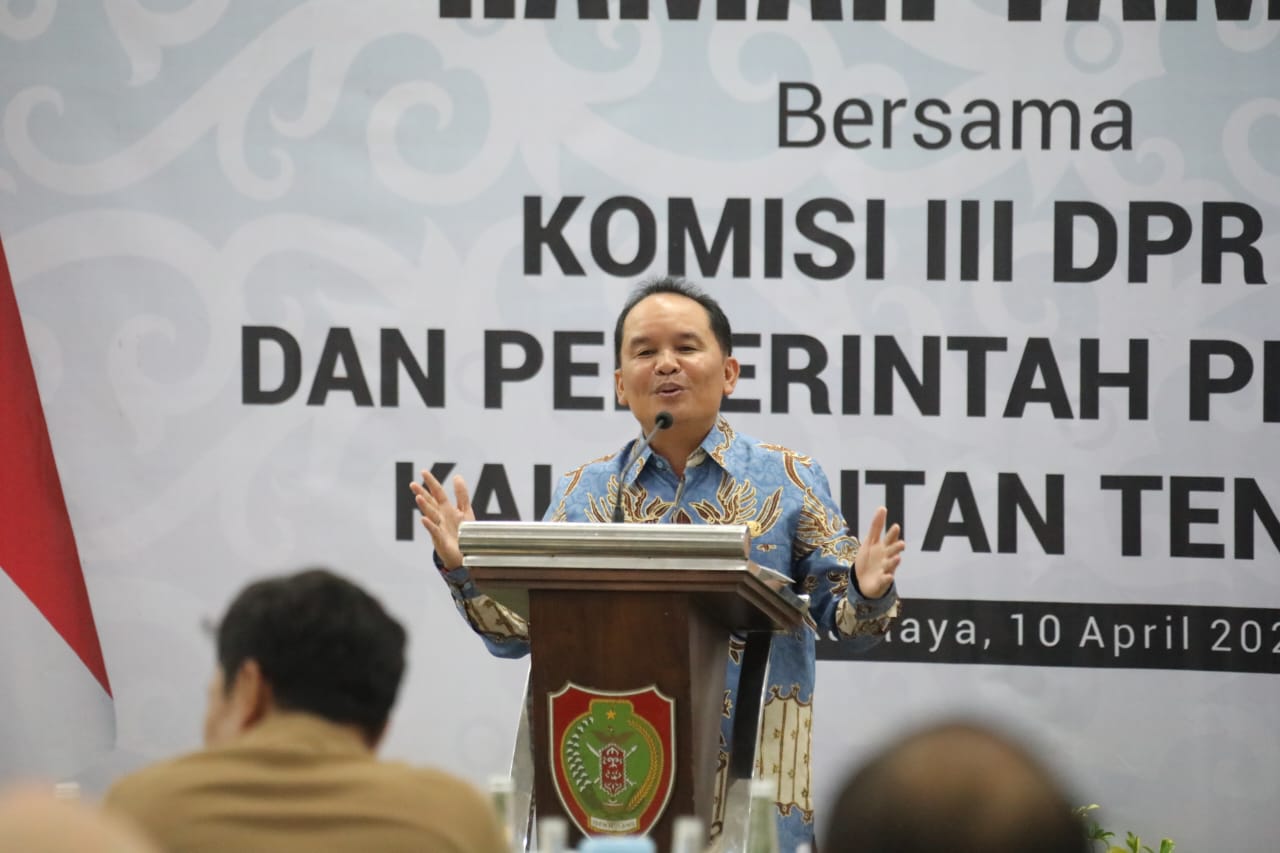 Gubernur Kalteng Agustiar Sabran Gelar Ramah Tamah Bersama Komisi III DPR RI