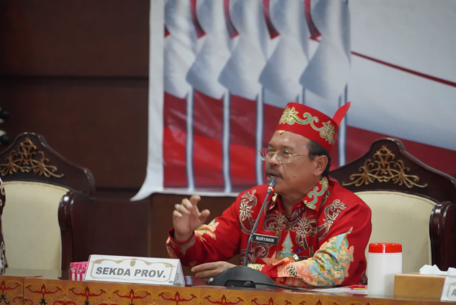 Sekda Prov. Kalteng Pimpin Rapat Pemantapan Rangkaian Kegiatan Hari Jadi ke 66 Provinsi Kalimantan Tengah Tahun 2023