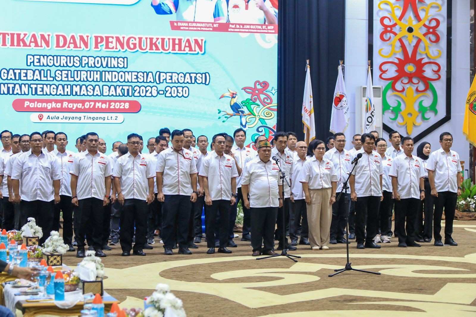 Gubernur Kalteng Agustiar Sabran, Ikuti Pelantikan Pengprov PERGATSI 2026–2030