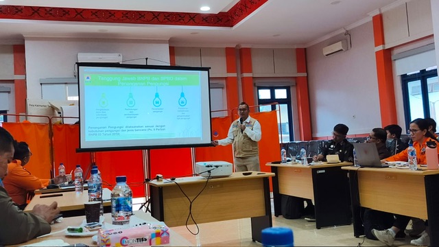 Penguatan Kapasitas Tim Reaksi Cepat, BPB-PK Kalteng Selenggarakan Bimtek Penanggulangan Bencana