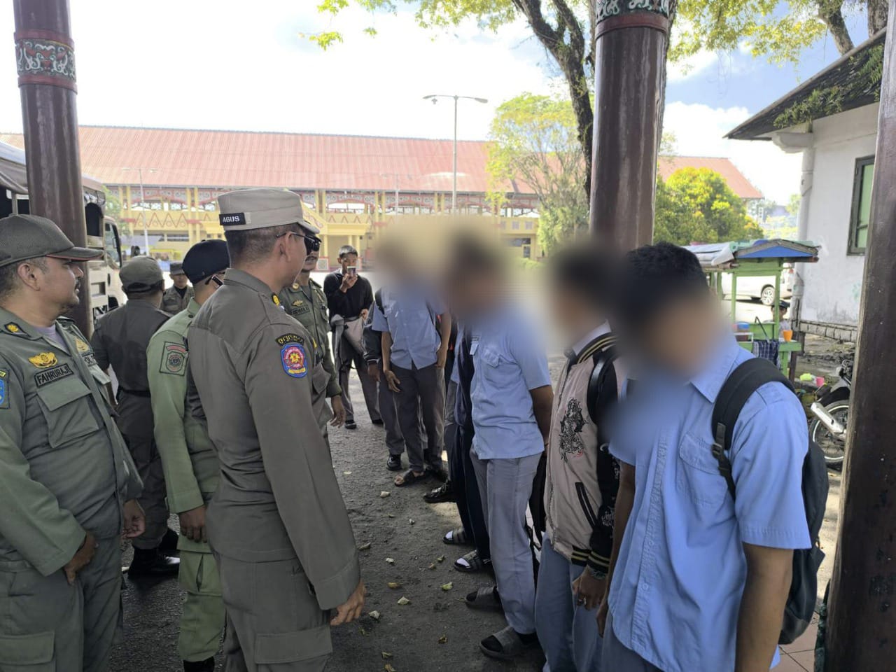 11 Pelajar Kedapatan Bolos Sekolah, Diamankan Dalam Patroli Satpol PP Prov. Kalteng