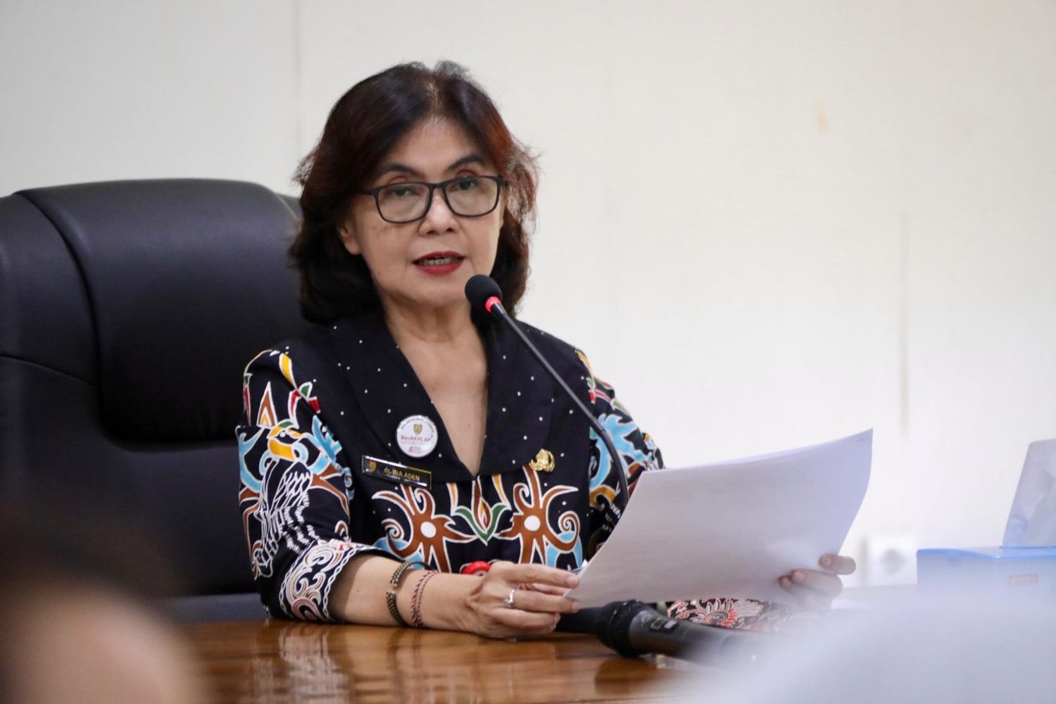 Kepala DP3APPKB Prov. Kalteng Linae Victoria Aden Pimpin Rapat Koordinasi