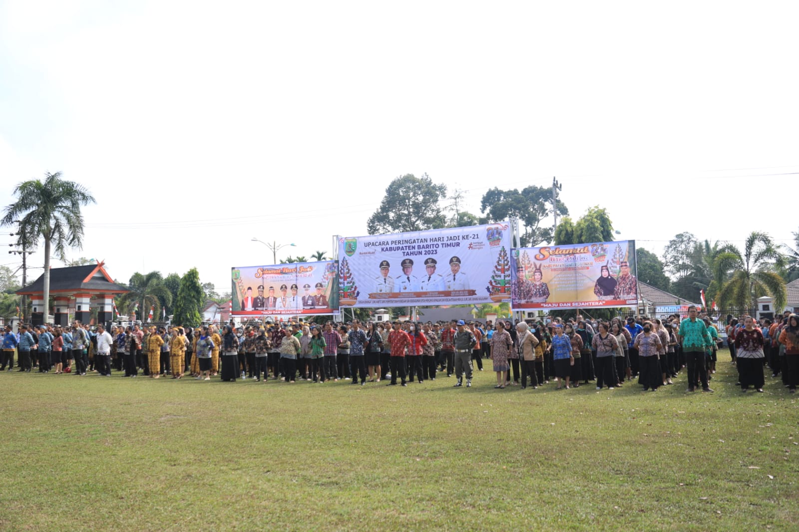 Wagub Kalteng Edy Pratowo Jadi Inspektur Upacara Hari Jadi ke-21 Kabupaten Barito Timur Tahun 2023