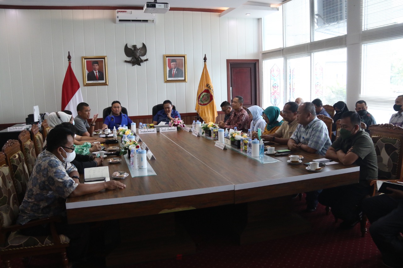 Gubernur Kalteng Sugianto Sabran Pimpin Rakor Satgas Pangan Prov. Kalteng