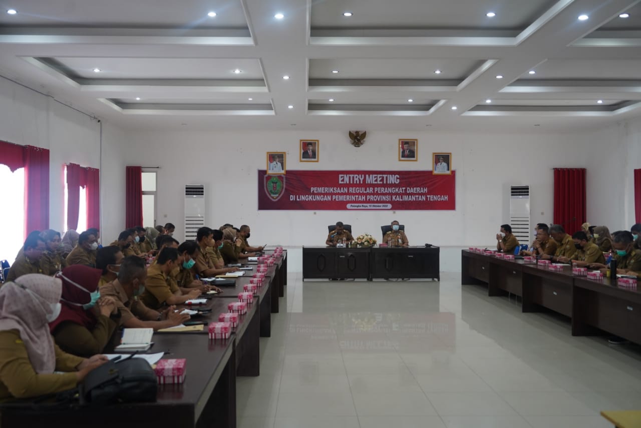Entry Meeting Pemeriksaan Reguler Perangkat Daerah Di Lingkungan Pemprov. Kalteng TA 2022