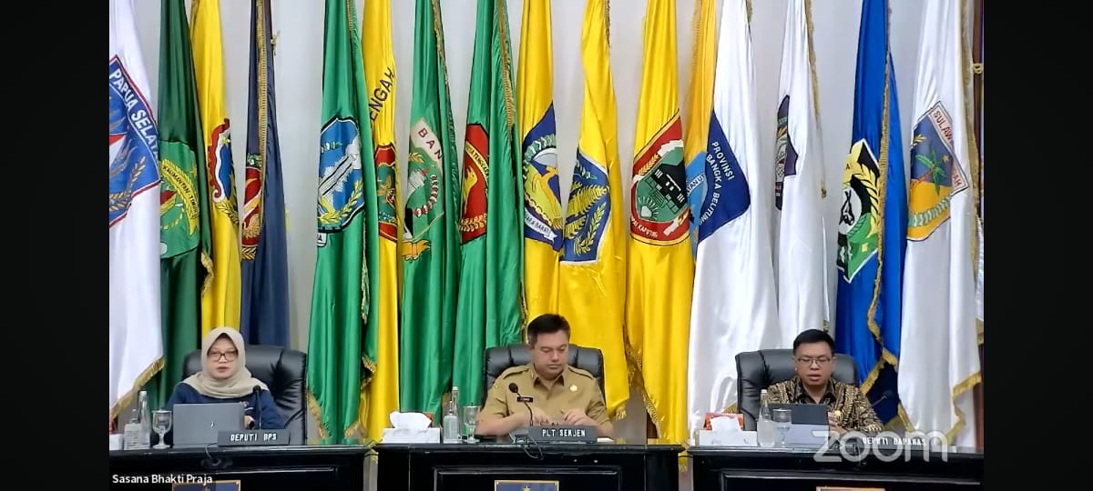 Sahli Yuas Elko Hadiri Secara Virtual Rakor Pengendalian Inflasi Daerah