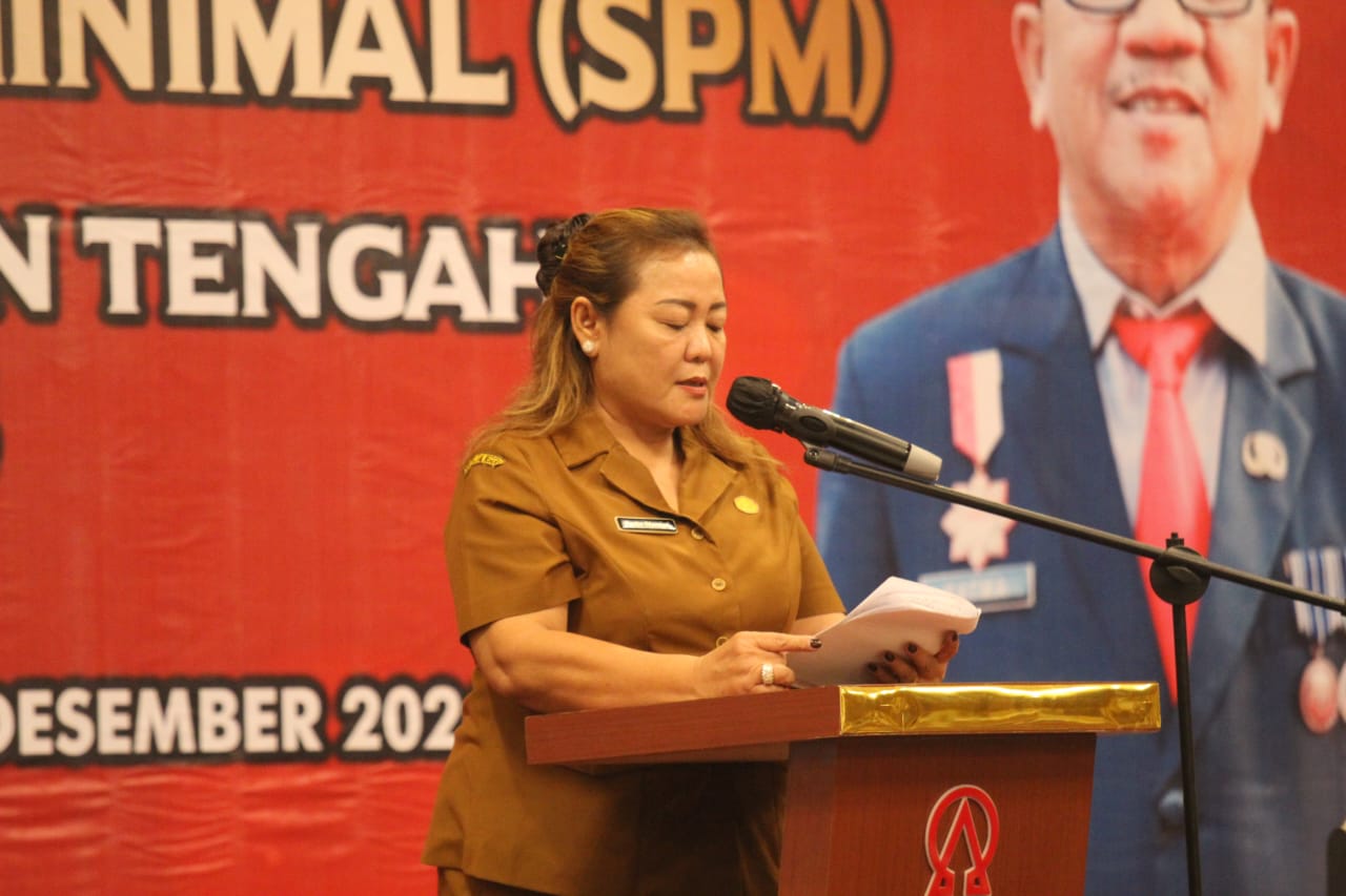 Plh Asisten Pemkesra Maskur Buka Rapat Evaluasi dan Penyusunan Laporan Pelaksanaan Penerapan SPM Provinsi dan Kabupaten/Kota se-Kalteng