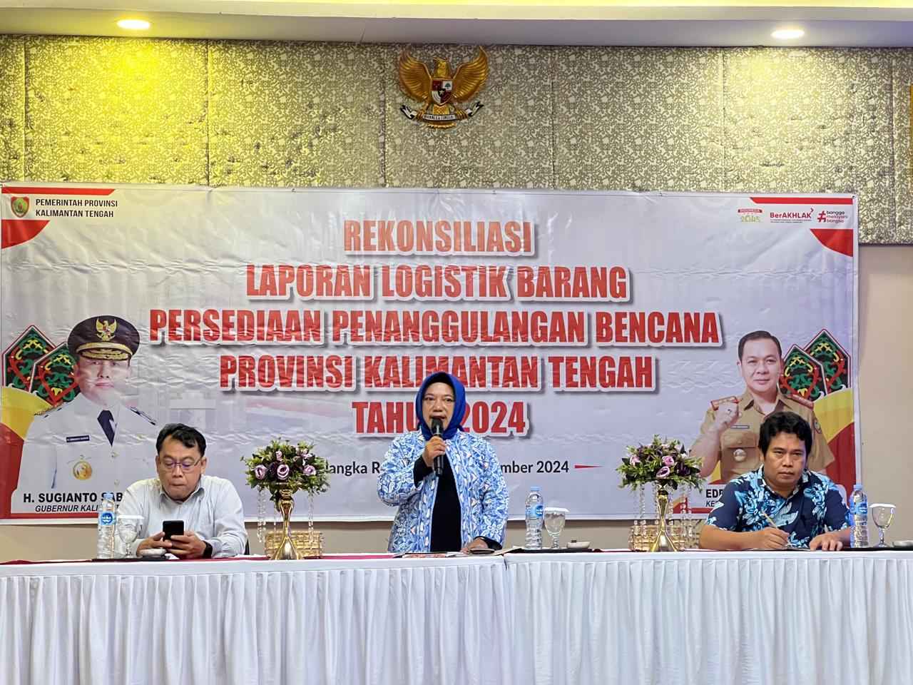 Dinas Sosial Prov. Kalteng Susun Laporan Logistik Bencana