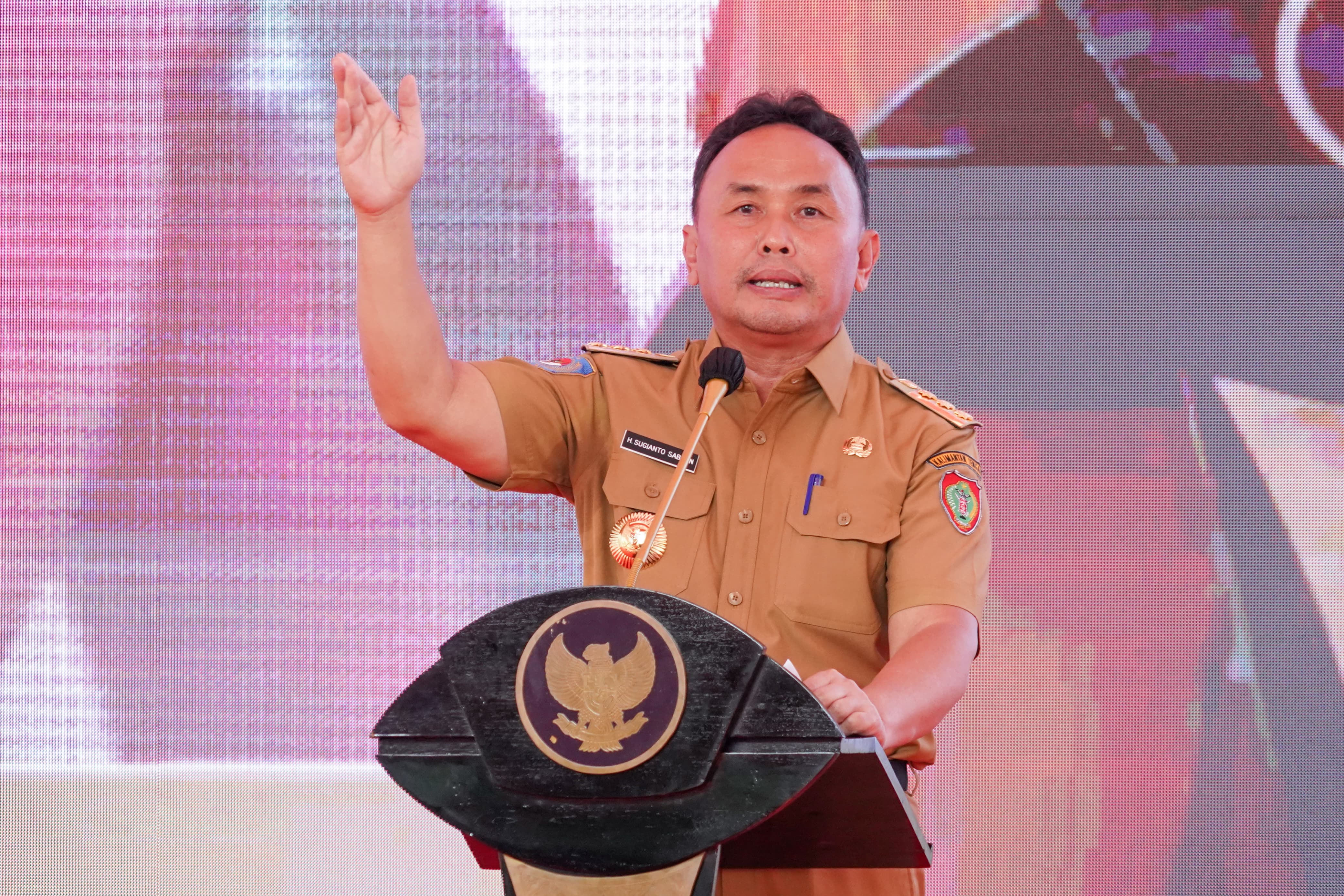 Gubernur Sugianto Sabran Hadiri Pembinaan Penyuluh Pertanian dan Petani Dalam Dukung Peningkatan Produksi Padi dan Jagung