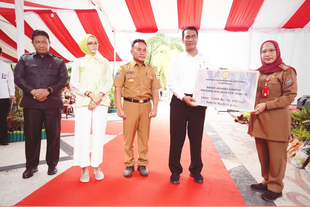 Gubernur Sugianto Sabran Hadiri Pembinaan Penyuluh Pertanian dan Petani Dalam Dukung Peningkatan Produksi Padi dan Jagung