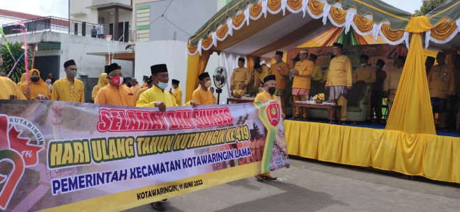 Pawai Budaya Dan Pembangunan Dalam Rangka HUT ke-419 Kutaringin