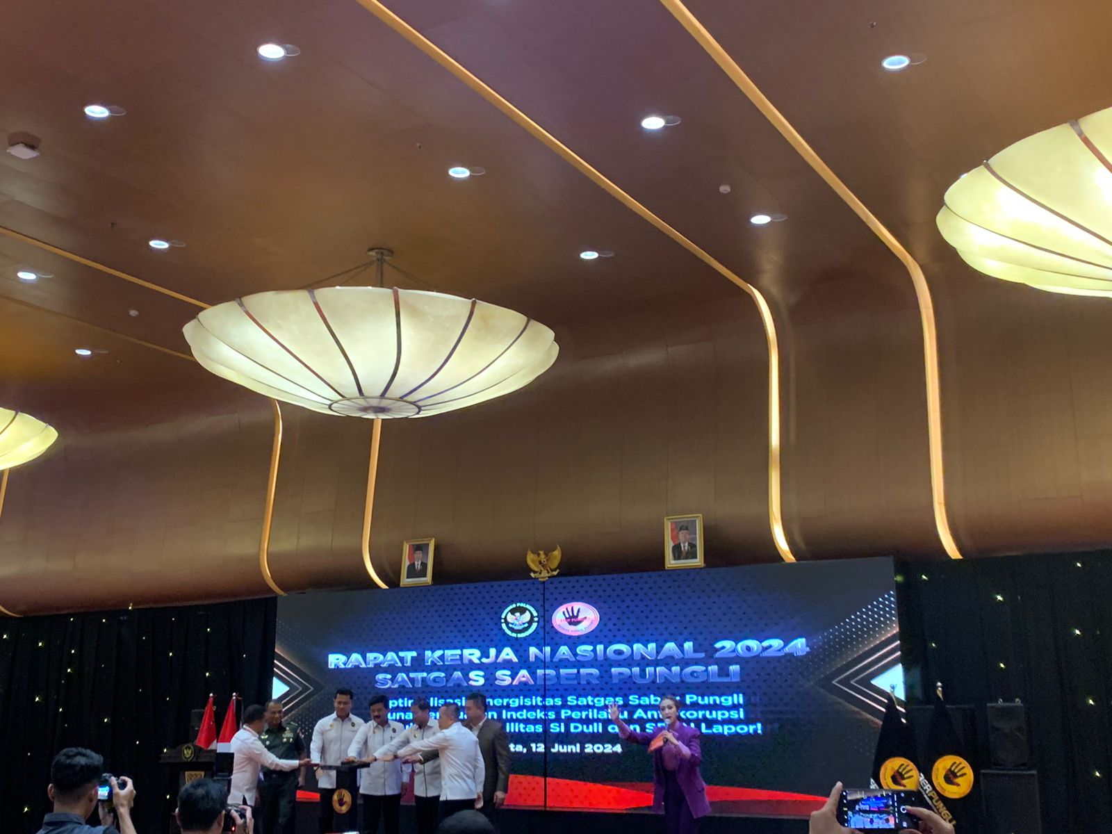 Satgas Saber Pungli Pusat melaksanakan Rapat Kerja Nasional Tahun 2024