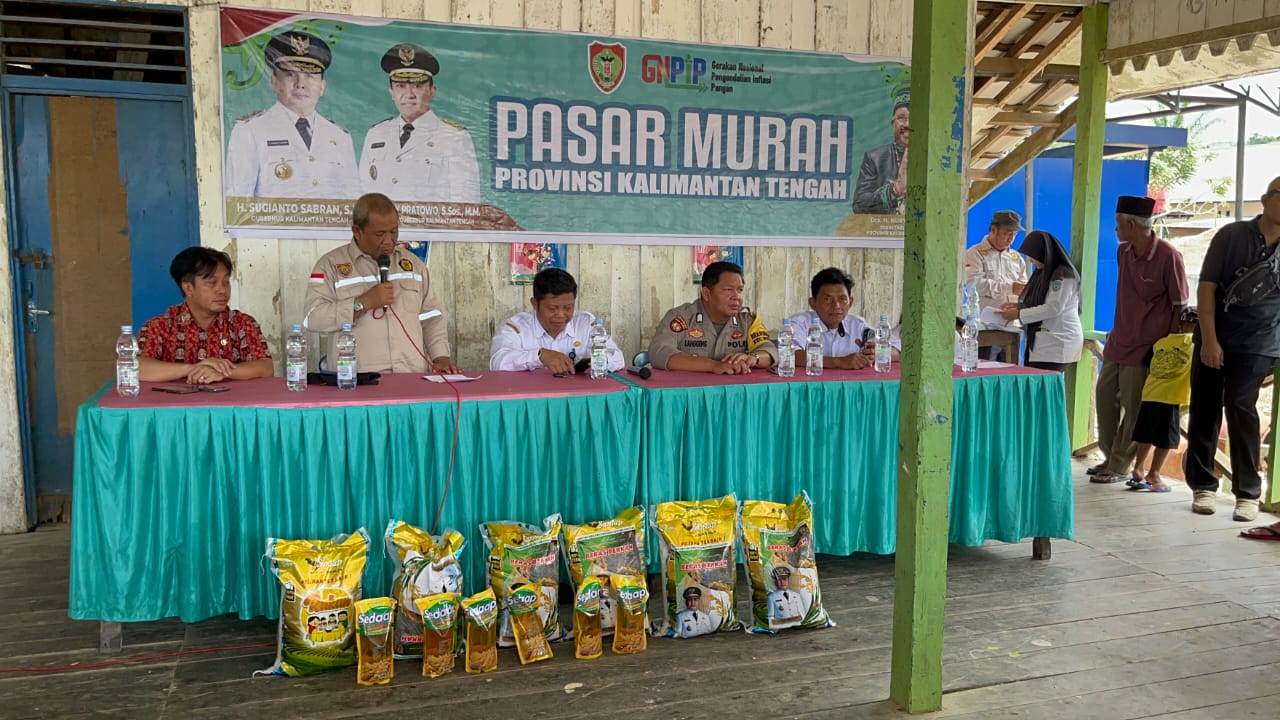 Pemprov Kalteng Salurkan 1000 Paket Sembako Murah di Desa Bukit Jaya