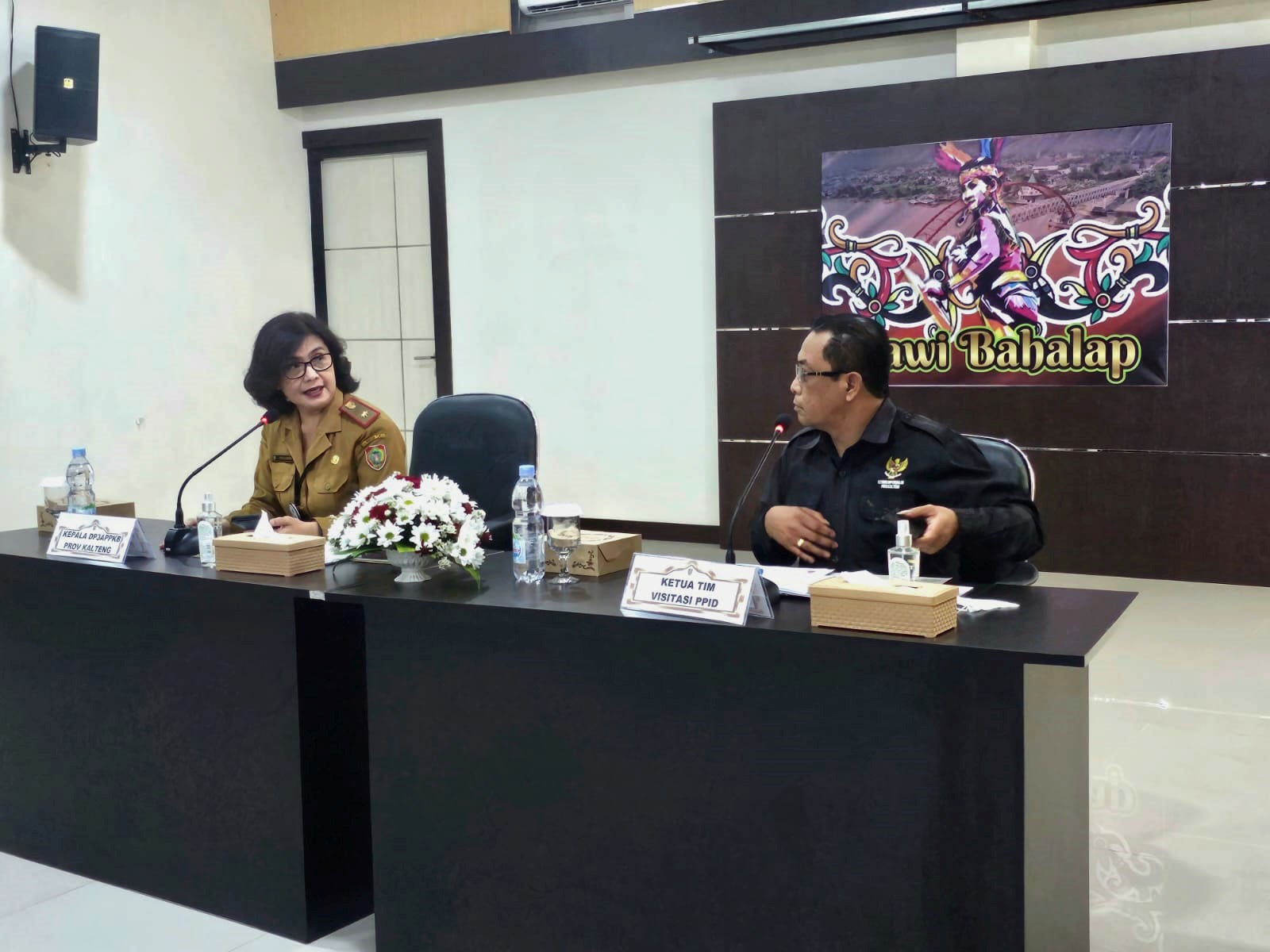 DP3APPKB Prov. Kalteng Terima Visitasi Monev Keterbukaan Informasi Badan Publik dari KI Kalteng
