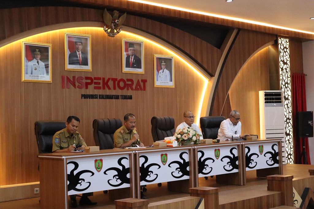 Inspektur Daerah Prov. Kalteng Saring Buka Kegiatan Entry Meeting Evaluasi