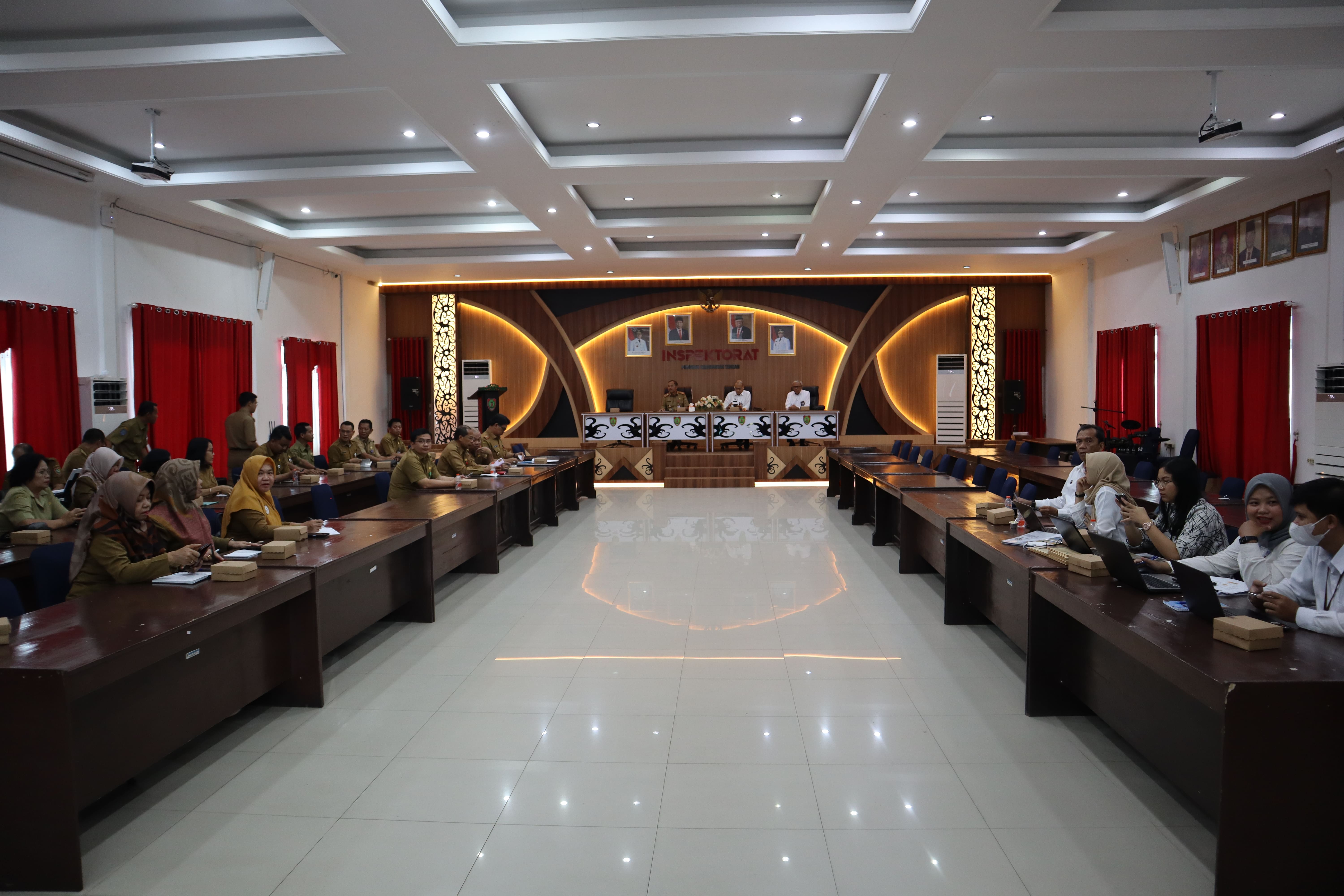 Inspektur Daerah Prov. Kalteng Saring Buka Kegiatan Entry Meeting Evaluasi