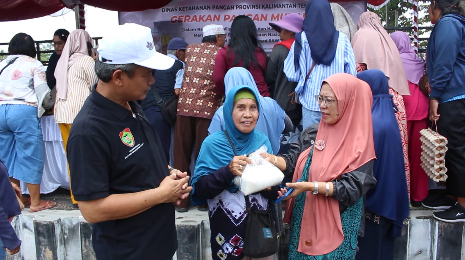 Dinas Ketahanan Pangan Prov. Kalteng Gelar Gerakan Pangan Murah