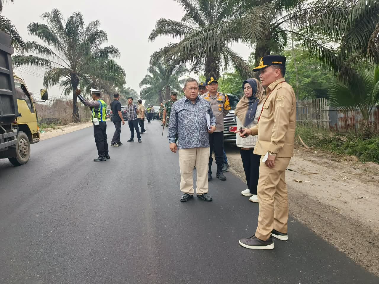 Gubernur Agustiar Sabran Tinjau Kondisi Jalan Provinsi Sampit–Samuda dan Samuda–Ujung Pandaran