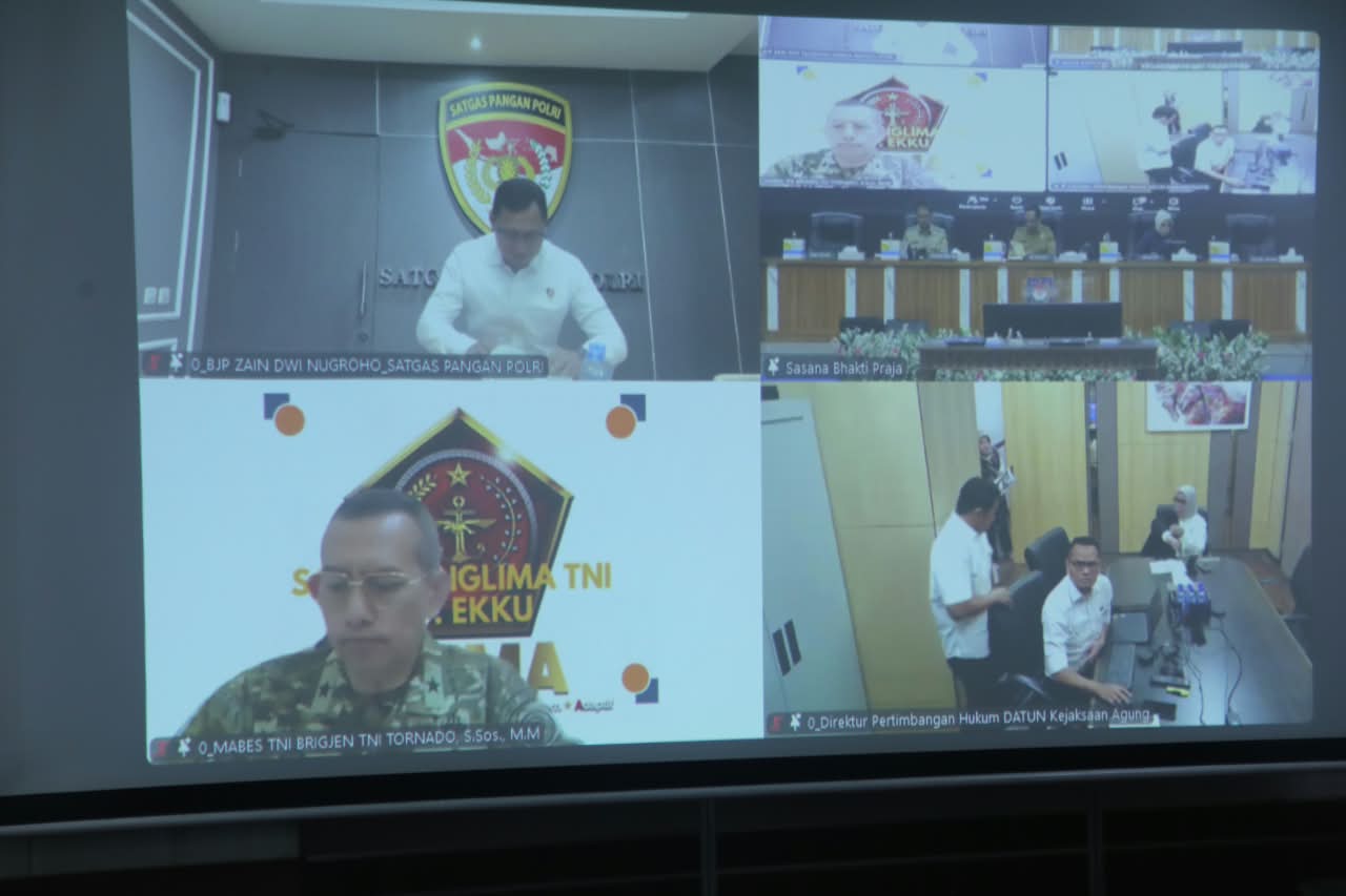 Pemprov Kalteng Ikuti Rakor Pengendalian Inflasi Tahun 2026 Secara Virtual