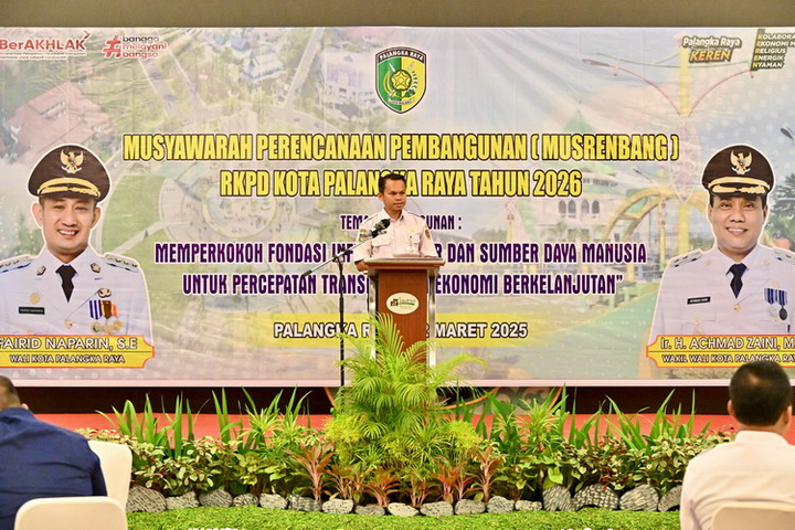 BAPPERIDA Kota Palangka Raya Gelar Musrenbang RKPD Kota Palangka Raya Tahun Perencanaan 2026