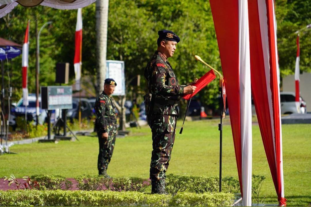 Gubernur Kalteng Agustiar Sabran Hadiri Upacara Serah Terima Jabatan Komandan Satuan Brimob Kepolisian Daerah Kalteng