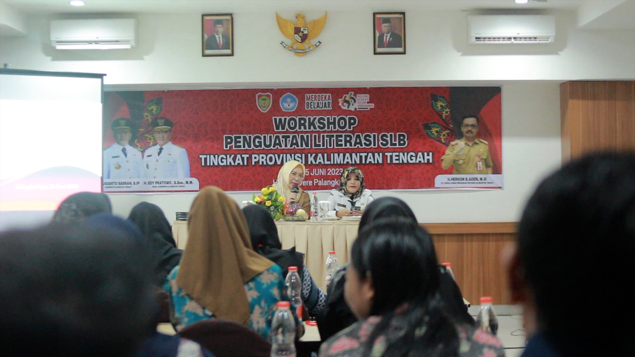 Dinas Pendidikan Prov. Kalteng Gelar Workshop Penguatan Literasi SLB Tingkat Prov. Kalteng Tahun 2023