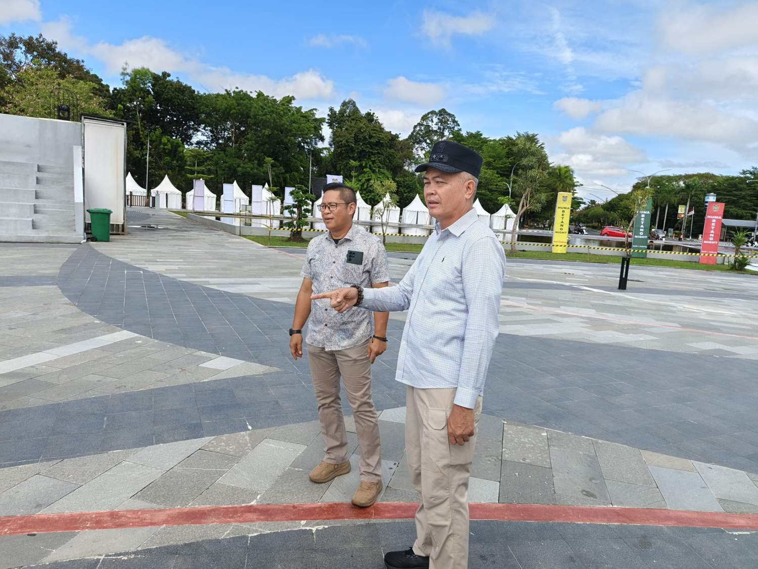 Gubernur Kalteng Agustiar Sabran Tinjau Persiapan Pelaksanaan Huma Betang Night