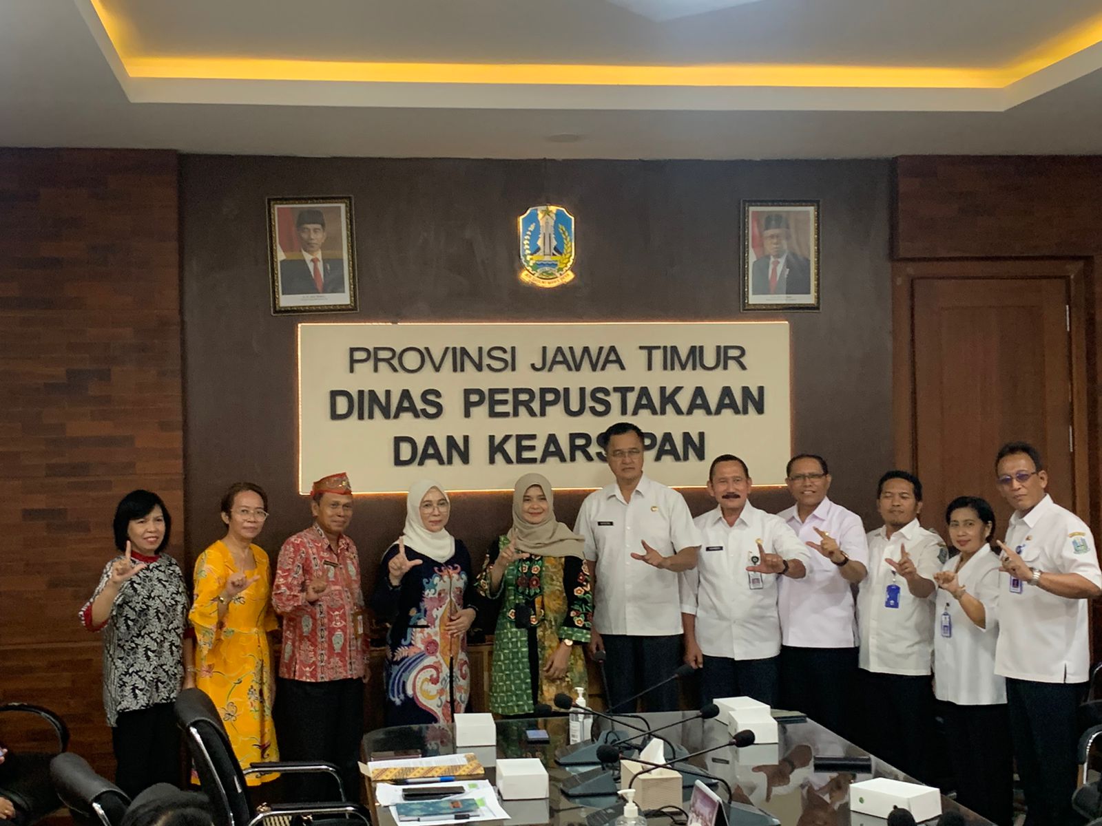 Dispursip Prov. Kalteng Lakukan Kunker ke Disperpusip Jatim