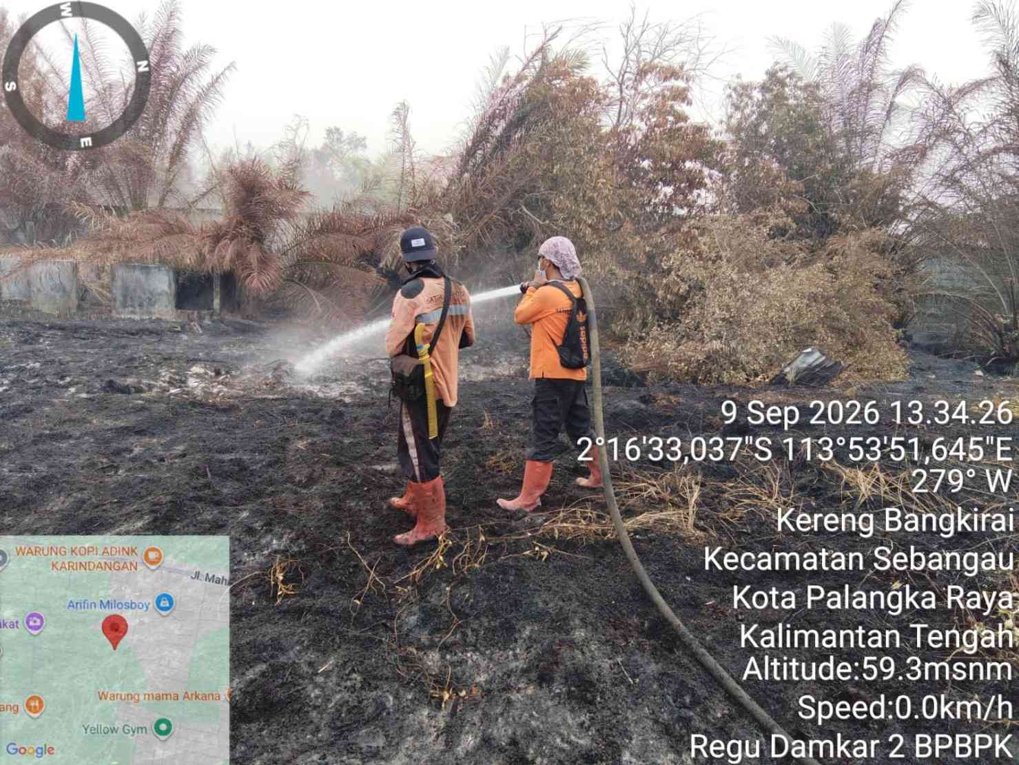 Satgas Karhutla Kalteng Intensifkan Pemadaman Terpadu melalui Operasi Darat dan Udara