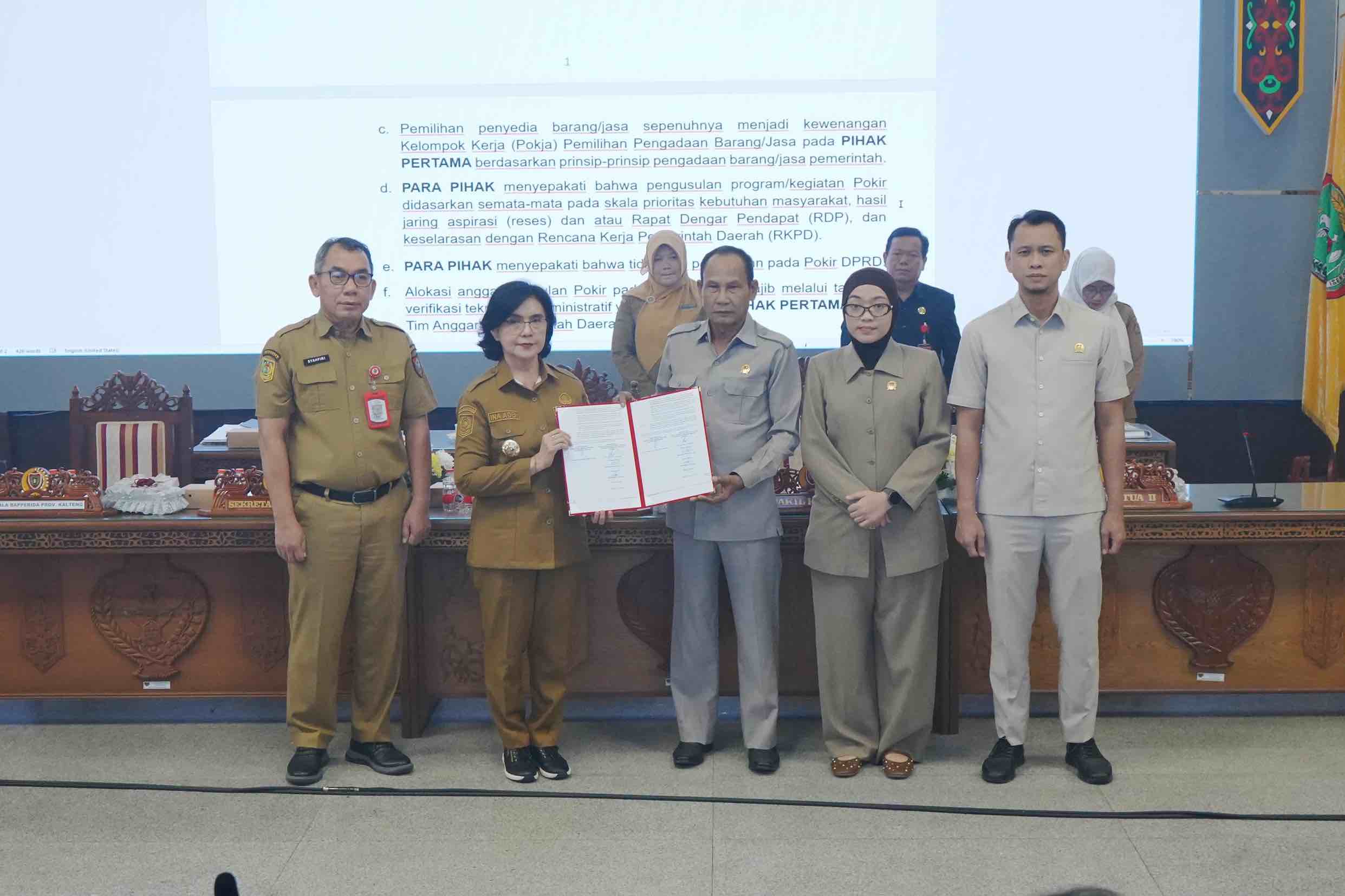 Sekda Kalteng Linae Victoria Aden Tekankan Pengelolaan Pokir DPRD yang Transparan dan Akuntabel