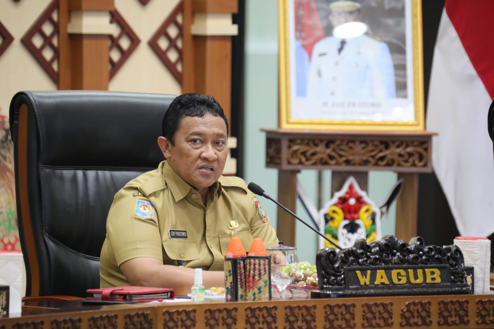 Wagub Kalteng Edy Pratowo Buka Rapat Evaluasi Angkutan Perusahaan Besar Swasta